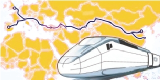 读欧洲局部区域图与渝新欧国际铁路示意图_感知中国——穿越新丝绸之路渝新欧国际铁路文化行_穿越新丝路——\"渝新欧\"国际铁路大通道纪行